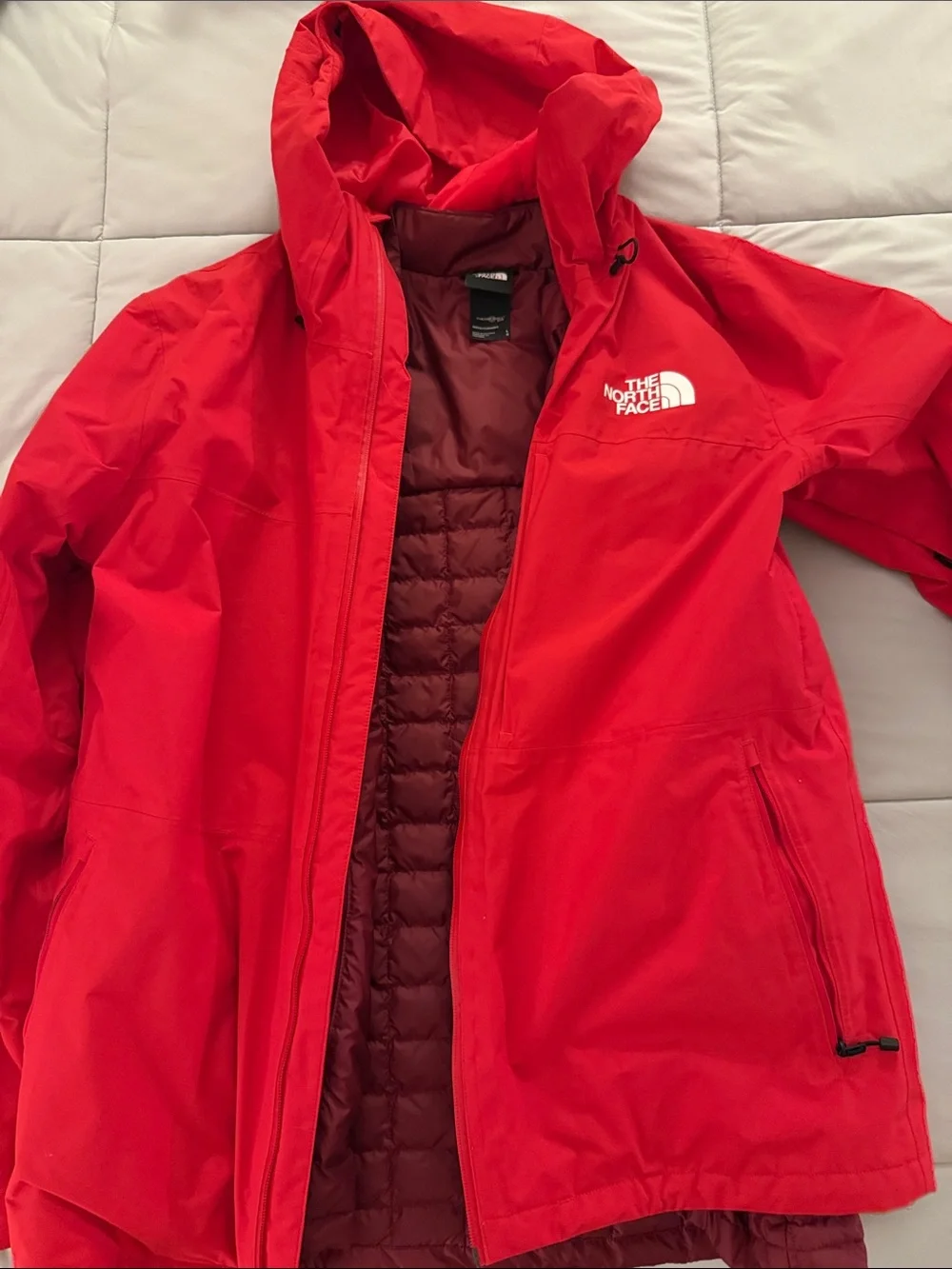 The North Face men’s  Red Hooded Jacket